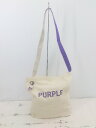 ◇ cepo セポ PURPLE ショルダー トート バッグ アイボリー パープル系 レディース P 【中古】
