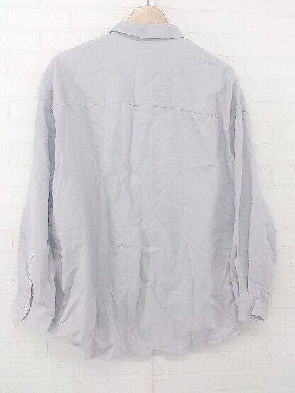 ◇ STUDIOUS CITY シンプル 無地 オーバーオール 長袖 シャツ ブラウス サイズ2 パープルグレー レディース P 【中古】