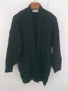 ◇ AZUL BY MOUSSY アズール バイマウジー リブ編み シンプル 長袖 ニット ガウン サイズF ブラック レディース E 【中古】