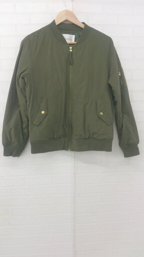 ◇ COLZA コルザ ジップアップ ミリタリー風 長袖 中綿 ジャケット サイズL カーキ グリーン系 レディース P 【中古】 ◇ COLZA コルザ ジップアップ ミリタリー風 長袖 中綿 ジャケット サイズL カーキ グリーン系 レディース P 【中古】