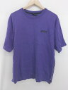 ◇ THOUSAND MILE ロゴ サイドジップ ウィメンズ 五分袖 Tシャツ カットソー サイズF パープル系 レディース メンズ P 【中古】