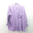 ◇ SENSE OF PLACE by URBAN RESEARCH コットン100% 薄手 シアー 綺麗め 長袖 シャツ サイズONE パープル レディース E 【中古】(4)