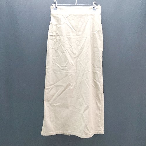 ◇ SENSE OF PLACE by URBAN RESEARCH 綺麗め スリット 無地 ロング タイト スカート サイズM ブラウン レディース E 【中古】(4)