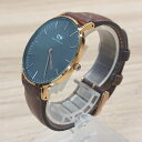 ◇ ◎ Daniel Wellington 動作未確認 2針 クォーツ式 レザー 腕時計 ウォッチ ブラウン 表記なし レディース メンズ E 【中古】(4)