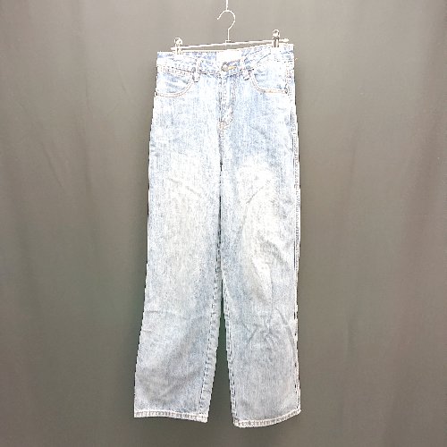 ◇ TRUE COLORS MARKET フロントファスナー ストレート カジュアル シンプル デニムパンツ 表記なし ブルー レディース E 【中古】 ◇ TRUE COLORS MARKET フロントファスナー ストレート カジュアル シンプル デニムパンツ 表記なし ブルー レディース E 【中古】