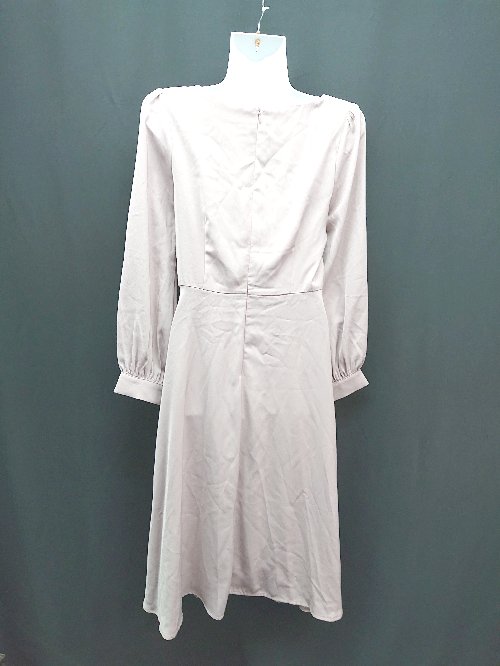 ◇ tocco closet バックジップ パーティードレス 裏地あり 長袖 ロング丈 ワンピース サイズM ピンク レディース E 【中古】