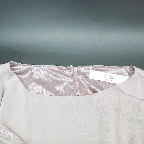 ◇ tocco closet バックジップ パーティードレス 裏地あり 長袖 ロング丈 ワンピース サイズM ピンク レディース E 【中古】