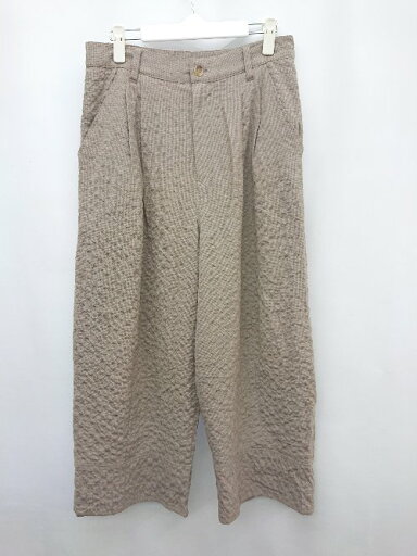 ◇ FRAPBOIS フラボア 千鳥格子 ビックシルエット タック ワイドパンツ サイズ0 ブラウン グレー系 レディース P 【中古】 ◇ FRAPBOIS フラボア 千鳥格子 ビックシルエット タック ワイドパンツ サイズ0 ブラウン グレー系 レディース P 【中古】