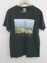 ◇ OFFSHORE グラフィック フロントプリント 半袖 Tシャツ カットソー サイズM ブラック レディース メンズ E 【中古】