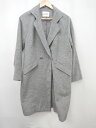 ■ E hyphen world gallery PEACE 通勤 通学 きれいめ 長袖 コート サイズF グレー系 レディース P 【中古】