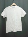 ◇ THIRD ロゴ プリント シンプル 定番 半袖 Tシャツ カットソー ホワイト レディース メンズ P 【中古】(4)