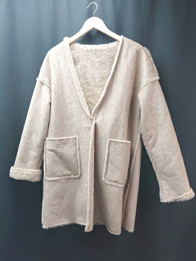 ◇ naturalcouture ナチュラルクチュール 冬物 ガーリー 生地厚手 リバーシブル 長袖 コート サイズF ピンク レディース E 【中古】 ◇ naturalcouture ナチュラルクチュール 冬物 ガーリー 生地厚手 リバーシブル 長袖 コート サイズF ピンク レディース E 【中古】