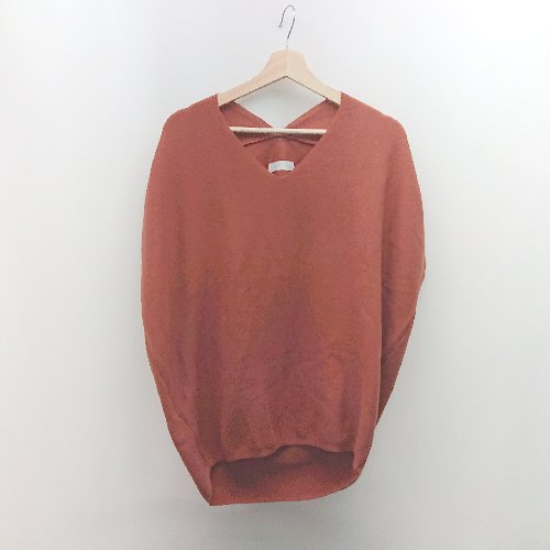 ◇ patterntorso Vネック 無地 コットン使用 大人カジュアル ノースリーブ Tシャツ 表記なし ブラウン レディース E 【中古】