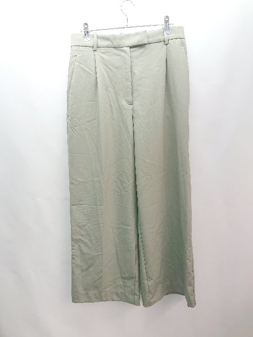 ◇ ZARA ザラ フロントファスナー 無地 大人カジュアル スラックス サイズM カーキ メンズ E 【中古】