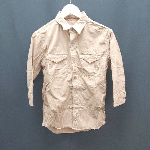 ◇ 417 by EDIFICE フロントボタン コットン100% 大人カジュアル 七分袖 シャツ サイズS ブラウン レディース E 【中古】管理番号130726002970320241113ベースW/AS付属品無素材画像参照色ブラウンサイズサイズS梱包サイズ3宅急便運賃一覧表はこちらをクリック採寸サイズ着丈：約67cm　肩幅：約42cm　身幅：約48cm　袖丈：約40cmサイズガイドはこちらをクリックコンディションレベルBコンディション詳細はこちらをクリックコンディション詳細商品状態、状態の目安につきまして、あくまでも弊社基準による目安となっております。リユース品の特性上、大小様々なダメージが発生しており、全ての商品の全てのダメージ詳細を記載する事が難しい為、目安として記載をさせていただいております。二次流通品のご理解、ご納得を頂いた上、ご購入をお願い致します。