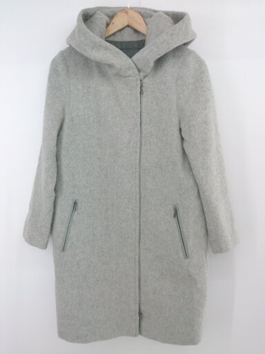 ■ Spick & Span スピック&スパン ウール混 ジップアップ フーディ 長袖 コート サイズ38 ライトグレー系 レディース P 【中古】 ■ Spick & Span スピック&スパン ウール混 ジップアップ フーディ 長袖 コート サイズ38 ライトグレー系 レディース P 【中古】