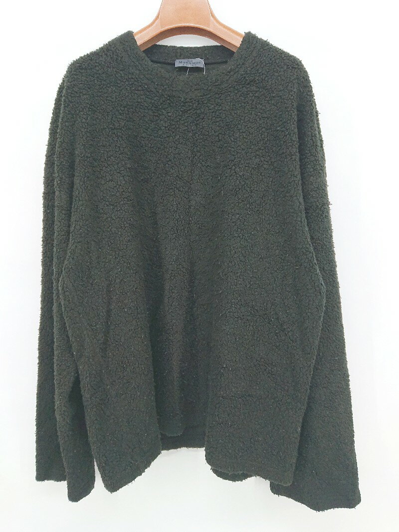 ◇ Monotone カジュアル シンプル 無地 オーバーサイズ 長袖 カットソー サイズ2 ブラック レディース P 【中古】