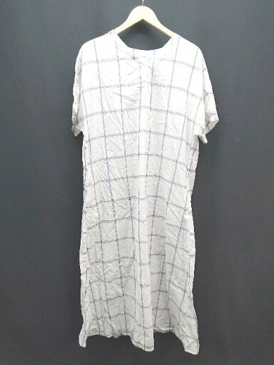 ◇ AMERICANHOLIC アメリカンホリック 格子模様 シャツ生地 ロング丈 ワンピース サイズF ホワイト レディース E 【中古】 ◇ AMERICANHOLIC アメリカンホリック 格子模様 シャツ生地 ロング丈 ワンピース サイズF ホワイト レディース E 【中古】