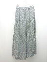 ◇ RETRO GIRL ウエストゴム 透け感なし 花柄 ロング フレア スカート 表記なし ホワイト/ブラック レディース E 【中古】