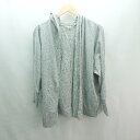 ◇ Nanette Lepore フーディー 無地 薄手 長袖 パーカー サイズM グレー レディース E 【中古】