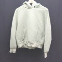 ◇ UNITED TOKYO フーディー 無地 フロントポケット 長袖 パーカー サイズ0 グリーン レディース E 【中古】