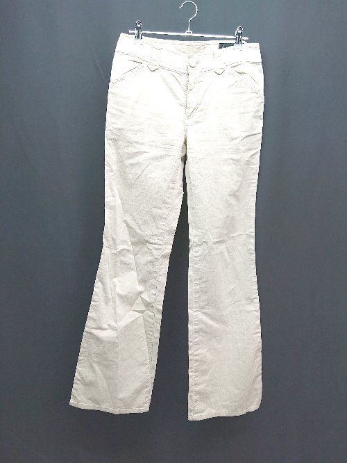 ◇ MK MICHEL KLEIN 無地 フレア シンプル パンツ サイズ40 ベージュ レディース E 【中古】