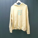 ◇ bless youall プルオーバー フード フロントプリント 長袖 パーカー サイズF イエロー レディース E 【中古】