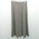 ◇ AMERICAN HOLIC ウエストゴム 透け感なし 厚手 ロング フレア スカート サイズL ダークブラウン レディース E 【中古】