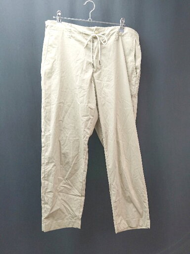 ◇ GLOBALWORK グローバルワーク ウエストゴム チャックボタン閉め パンツ サイズL ベージュ メンズ E 【中古】 ◇ GLOBALWORK グローバルワーク ウエストゴム チャックボタン閉め パンツ サイズL ベージュ メンズ E 【中古】