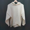◇ DURAS デュラス フード パーカータイプ 無地 長袖 ニット サイズF アイボリー レディース E 【中古】
