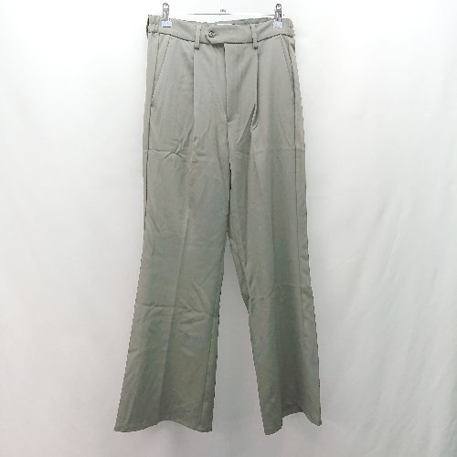 ◇ LOOSE ルーズ タック サイドウエストゴム 無地 スラックス サイズS カーキ レディース E 【中古】