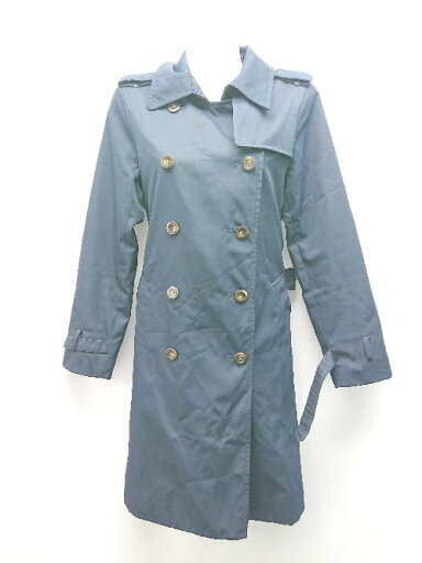 ◇ ◎ Dessin UNTITLED フロントボタン ロング丈 無地 スマート シック 長袖 コート サイズ2 ネイビー レディース E 【中古】 ◇ ◎ Dessin UNTITLED フロントボタン ロング丈 無地 スマート シック 長袖 コート サイズ2 ネイビー レディース E 【中古】