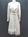 ◇ ◎ BELLE VINTAGE フロントボタン レース素材 フェミニン 長袖 コート 表記なし クリーム レディース E 【中古】(4)