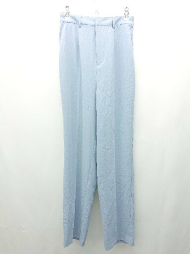 ◇ JEANASIS フロントファスナー バックウエストゴム カジュアル スラックス サイズM ライトブルー レディース E 【中古】 ◇ JEANASIS フロントファスナー バックウエストゴム カジュアル スラックス サイズM ライトブルー レディース E 【中古】