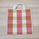 ◇ Lilas Campbell カジュアル 春夏向け キャンバス生地 トートバッグ ホワイト ピンク レディース E 【中古】