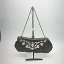 ◇ ma chére Cosette? コンパクト ビジュー シック 大人っぽい ハンドバッグ ブラック レディース E 【中古】