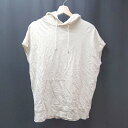 ◇ green label relaxing UNITED ARROWS フード ストレッチ 薄手 ノースリーブ パーカー 表記なし クリーム レディース E ...
