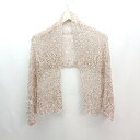 ◇ petit maison レース ラインストーン ラメ感 ストール 表記なし ピンク レディース E 【中古】