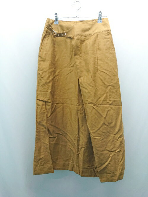 ◇ ◎ ●未使用● Sig FREAK'S STORE カジュアル 巻きスカート風 ロング丈 タイト スカート サイズM キャメル レディース E 【中古】(4)