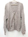 ◇ WYM LIDNM ウィム バイ リドム コットン オーバーサイズ 長袖 ニット カーディガン サイズL チャコールグレー メンズ P 【中古】