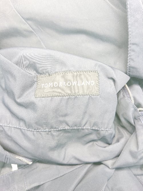 ◇ TOMORROWLAND トゥモローランド シンプル 無地 薄手 長袖 コート ネイビー メンズ P 【中古】