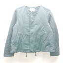 ◇ ROPE PICNIC ノーカラー カジュアル オーバーサイズ おしゃれ 長袖 ジャンパー サイズ38 ネイビー レディース E 【中古】(4)