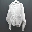 ◇ ◎ ●未使用● tree café 羽織 フード ドルマン ジップアップ カジュアル 長袖 パーカー サイズLXL グレー レディース E 【中古...