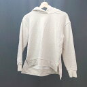 ◇ le.coeur blanc フード付き プルオーバー サイドスリット 無地 長袖 トレーナー サイズ38 クリーム レディース E 【中古】(4)