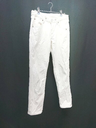 ◇ EDWIN エドウィン ジップフライ 刻印ボタン 革パッチ デニムパンツ サイズXS ホワイト レディース E 【中古】 ◇ EDWIN エドウィン ジップフライ 刻印ボタン 革パッチ デニムパンツ サイズXS ホワイト レディース E 【中古】