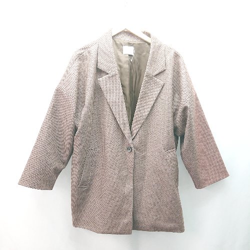 ◇ LOWRYS FARM フロントボタン カジュアル オーバーサイズ 長袖 ジャケットコート サイズF ブラウン レディース E 【中古】 ◇ LOWRYS FARM フロントボタン カジュアル オーバーサイズ 長袖 ジャケットコート サイズF ブラウン レディース E 【中古】
