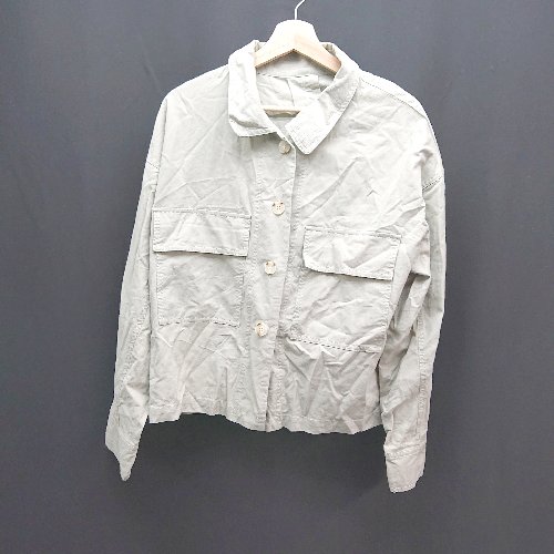 ◇ SELECT MOCA フロントボタン カジュアル オーバーサイズ 長袖 ジャケット サイズF ライトグリーン レディース E 【中古】