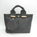 ◇ ◎ SHOO・LA・RUE シューラルー ミニサイズ ナイロン生地 シンプル 多収納 ハンドバッグ ブラック レディース E 【中古】