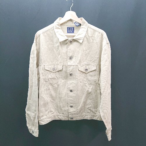 ◇ GAP ギャップ 無地 4th シンプル デニム 長袖 Gジャン サイズM ベージュ レディース E 【中古】