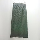◇ ◎ ●未使用● abahouse mavie スリット 光沢 大人 ロング タイト スカート サイズ38 ブラック レディース E 【中古】(4)